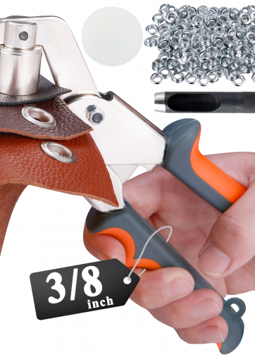BIZOEPRO Grommet Tool Kit, 500 pcs 3/8 Inch 10mm